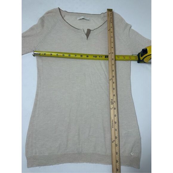 IKKS Girls Cashmere Wool Blend Top Long Sleeve Golden Trim Size XL - Picture 5 of 12